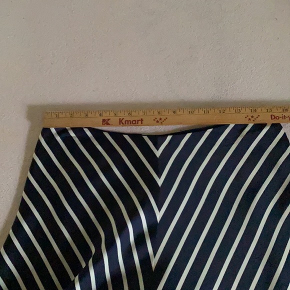 Ralph Lauren navy and white striped midi skirt - Picture 4 of 4